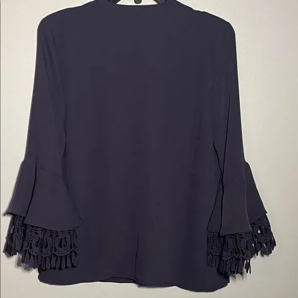 Chico's Blouse with Lace Trim Sleeves - Picture 3 of 3